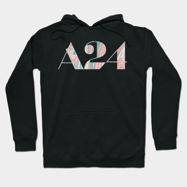 A24 aesthetic logo Hoodie by FlashmanBiscuit